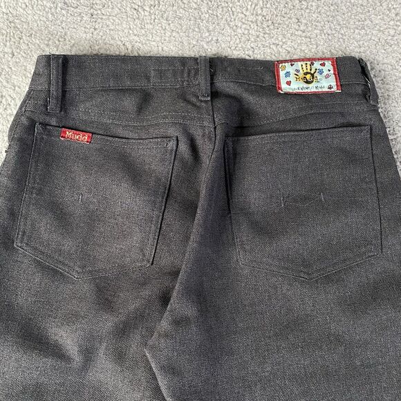 Vintage Mudd Flare Pants Womens 7 (29x32) Gray Low Rise Bootcut Grunge 90s Y2K - Picture 5 of 9
